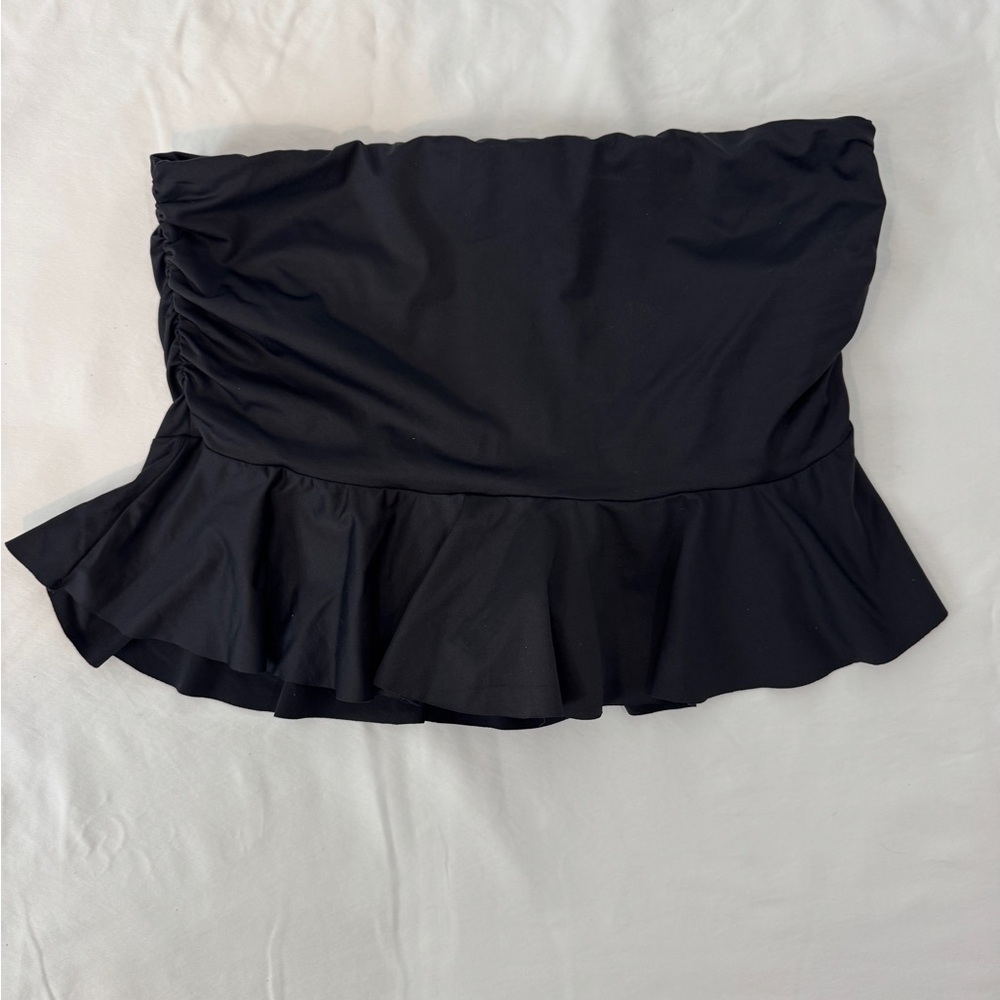 Tommy Bahama Black Ruffled Swim Skirt